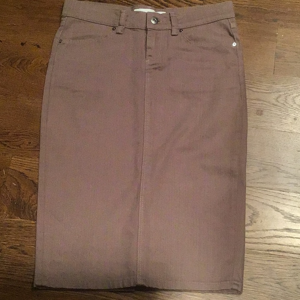 Zara Basic pencil skirt in denim fabric
